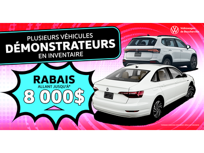 PLUSIEURS DÉMONSTRATEURS EN INVENTAIRE !