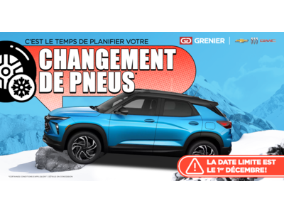 C'EST LE TEMPS DE PLANIFIER VOTRE CHANGEMENT DE PNEUS !
