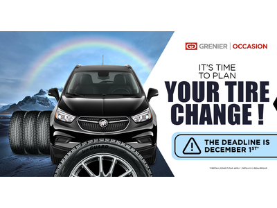 IT'S TIME TO PLAN YOUR TIRE CHANGE !