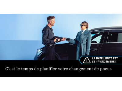 C'EST LE TEMPS DE PLANIFIER VOTRE CHANGEMENT DE PNEUS !