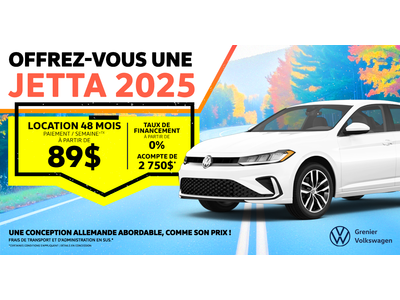 OFFREZ-VOUS UNE JETTA 2025 !