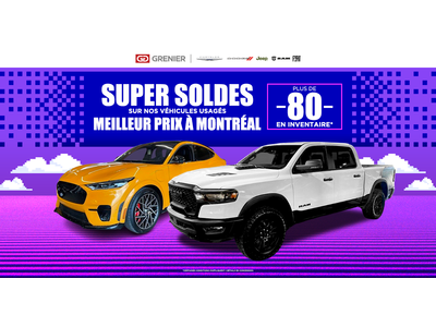 SUPER SOLDES SUR NOS VÉHICULES USAGÉS !