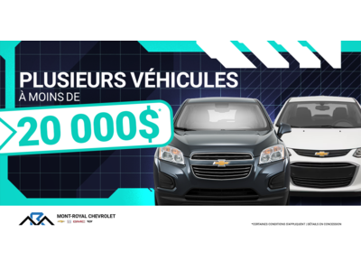 INVENTAIRE À MOINS DE 20 000$