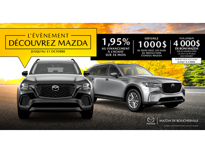 L'ÉVÉNEMENT DÉCOUVREZ MAZDA !