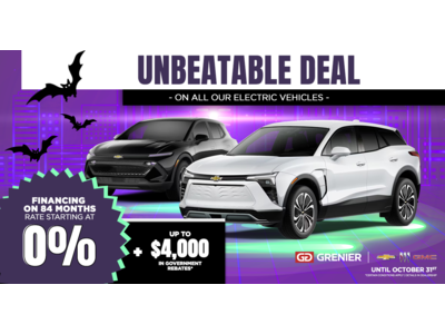 UNBEATABLE DEAL ON OUR ELECTRIC VEHICLES !