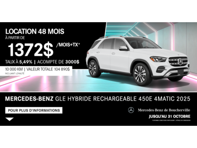 GLE HYBRIDE RECHARGEABLE 450E 4MATIC 2025