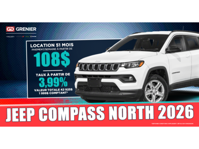 JEEP COMPASS NORTH 2026 !