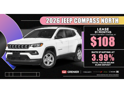 2026 JEEP COMPASS NORTH !