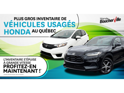 PLUS GRAND INVENTAIRE DE VÉHICULES HONDA  USAGÉS !