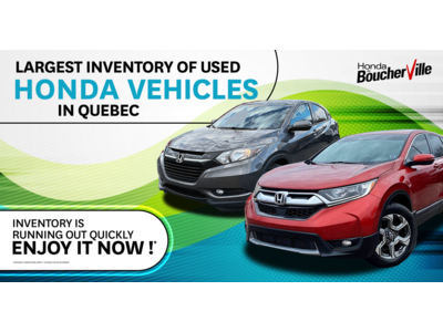 LARGEST INVENTORY OF USED HONDA VEHICLES !