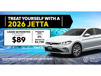 TREAT YOURSELF WITH A 2026 JETTA !
