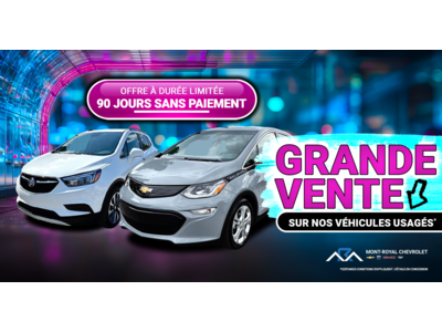 GRANDE VENTE SUR NOS VÉHICULES USAGÉS !