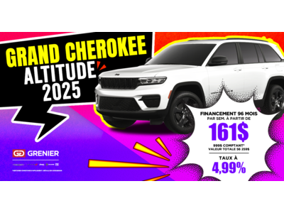 JEEP GRAND CHEROKEE ALTITUDE 2025 !