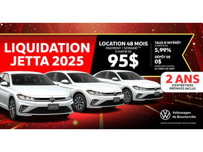 LIQUIDATION JETTA 2025 !