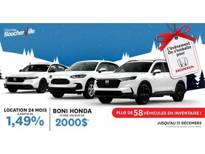 ON S'EMBALLE POUR HONDA !