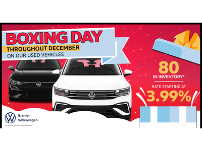 BOXING DAY ON OUR USED VEHICLES !