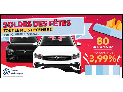 SOLDE DES FÊTES SUR NOS VÉHICULES USAGÉS !