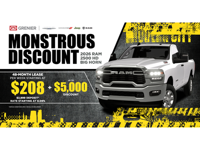 MONSTROUS DISCOUNT !