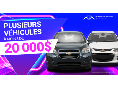 INVENTAIRE À MOINS DE 20 000$