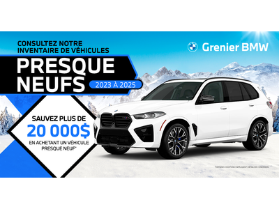 VÉHICULES PRESQUE NEUFS EN INVENTAIRE !