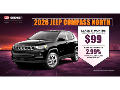 2026 JEEP COMPASS NORTH !