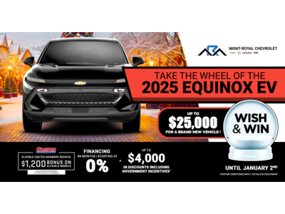 TAKE THE WHEEL OF THE 2025 EQUINOX EV !