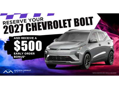 RESERVE YOUR 2027 BOLT !