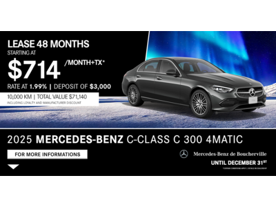 2025 C-CLASS C 300 4MATIC