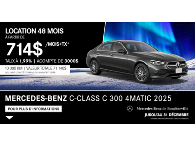 C-CLASS C 300 4MATIC 2025