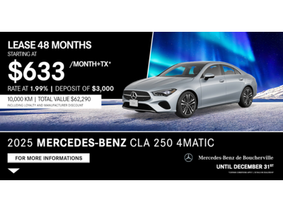 2025 CLA 250 4MATIC