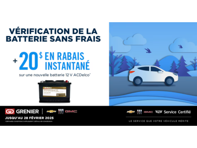 INSPECTION DE LA BATTERIE !