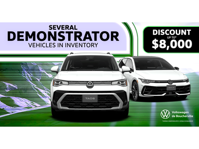 SEVERAL DEMONSTRATORS IN INVENTORY !