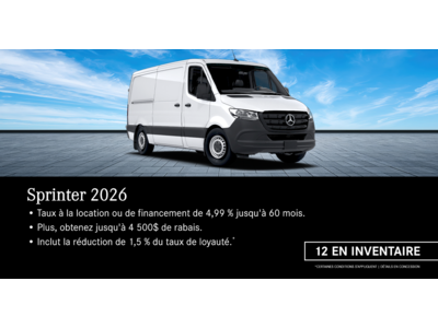SPRINTER 2026 !