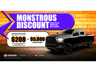 MONSTROUS DISCOUNT !