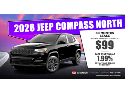 2026 JEEP COMPASS NORTH !