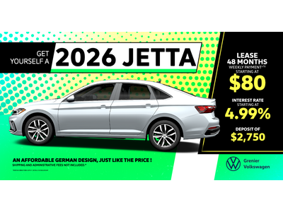 TREAT YOURSELF TO A 2026 JETTA !