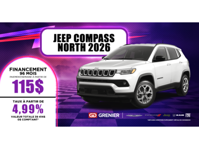 JEEP COMPASS NORTH 2026 !