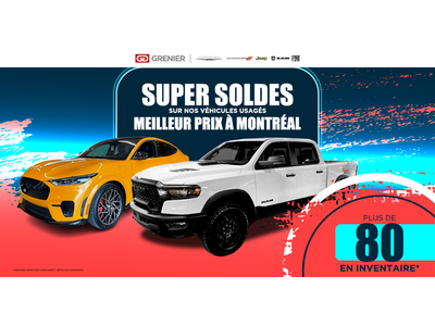 SUPER SOLDES SUR NOS VÉHICULES USAGÉS !