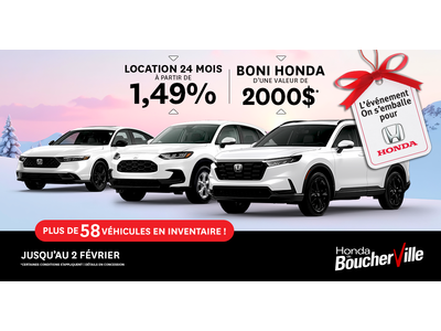 ON S'EMBALLE POUR HONDA !