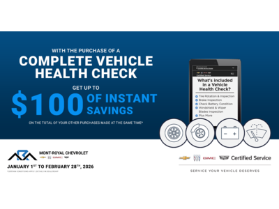 COMPLETE VEHICLE HEALTH CHECK !