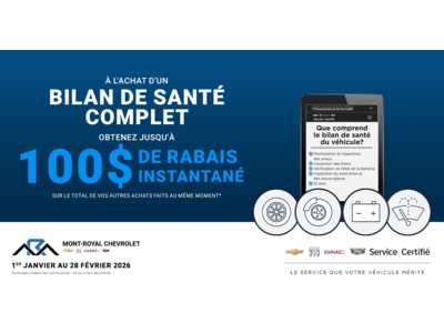 BILAN DE SANTÉ COMPLET !