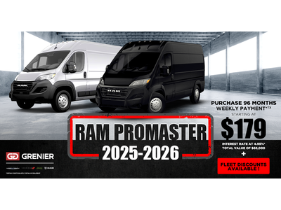 2025-2026 RAM PROMASTER !