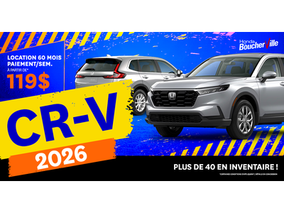 CR-V 2026 DISPONIBLES !
