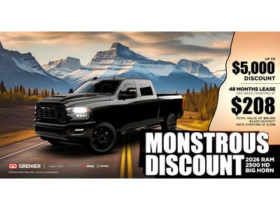 MONSTROUS DISCOUNT !