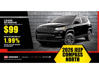 2026 JEEP COMPASS NORTH !