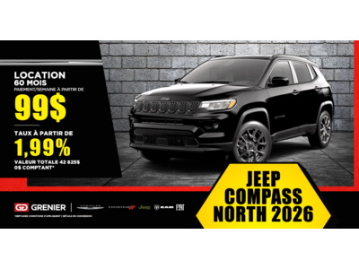 JEEP COMPASS NORTH 2026 !