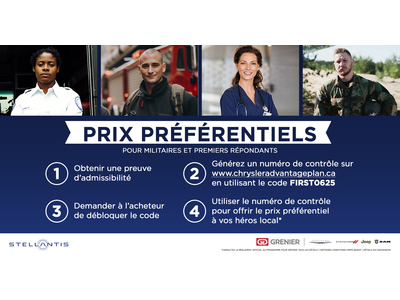 PRIX PRÉFÉRENTIELS POUR NOS HÉROS LOCAUX !