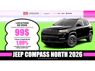 JEEP COMPASS NORTH 2026 !