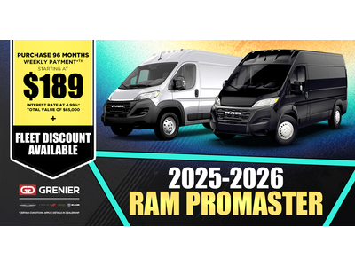 2025-2026 RAM PROMASTER !