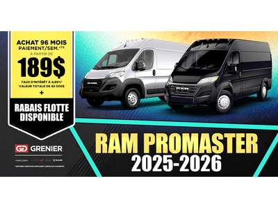 RAM PROMASTER 2025-2026 !
